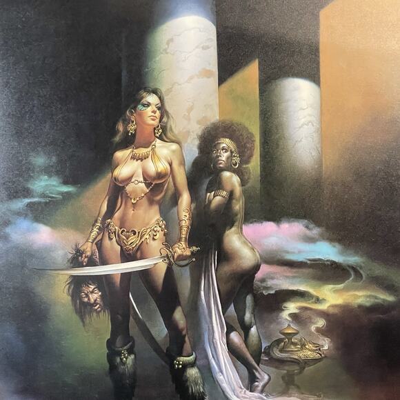 Boris Vallejo Signed Print The Executioner 1986 Fantasy Art #359/500 20x14 Rare - Picture 3 of 5
